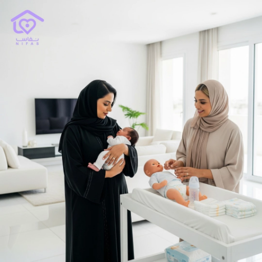 صورة جلسة رعاية الحمل والنفاس في المنزل